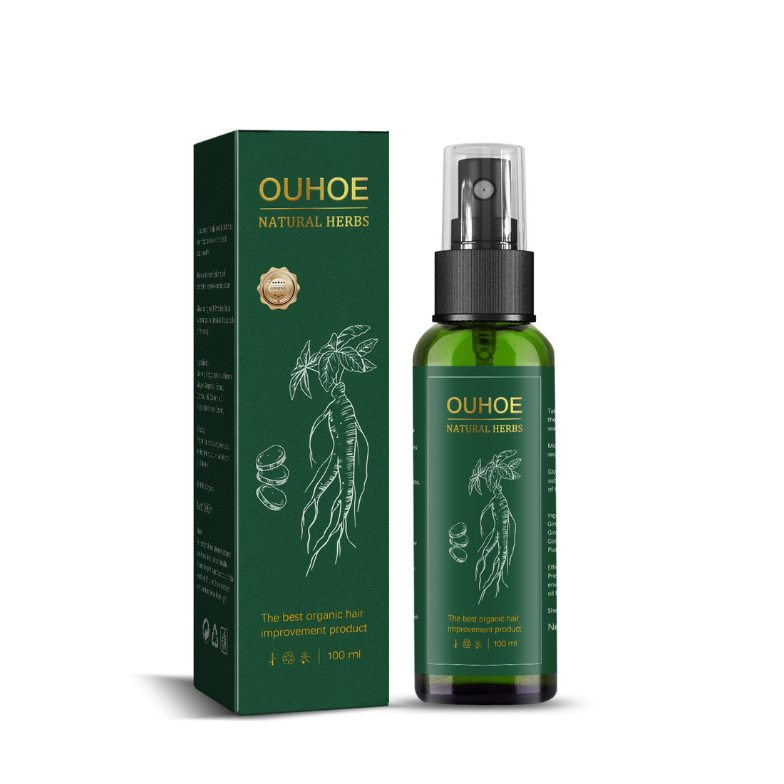 OUHOE Ginseng Hair Growth Lotion Ginseng  Moisturizing Hair Care - Opaline Glam Beauty