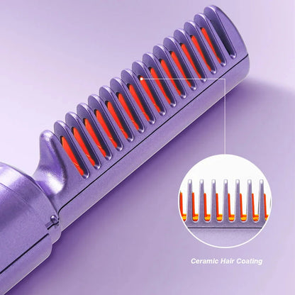 Professional Wireless Hair Straightener Curler Brush