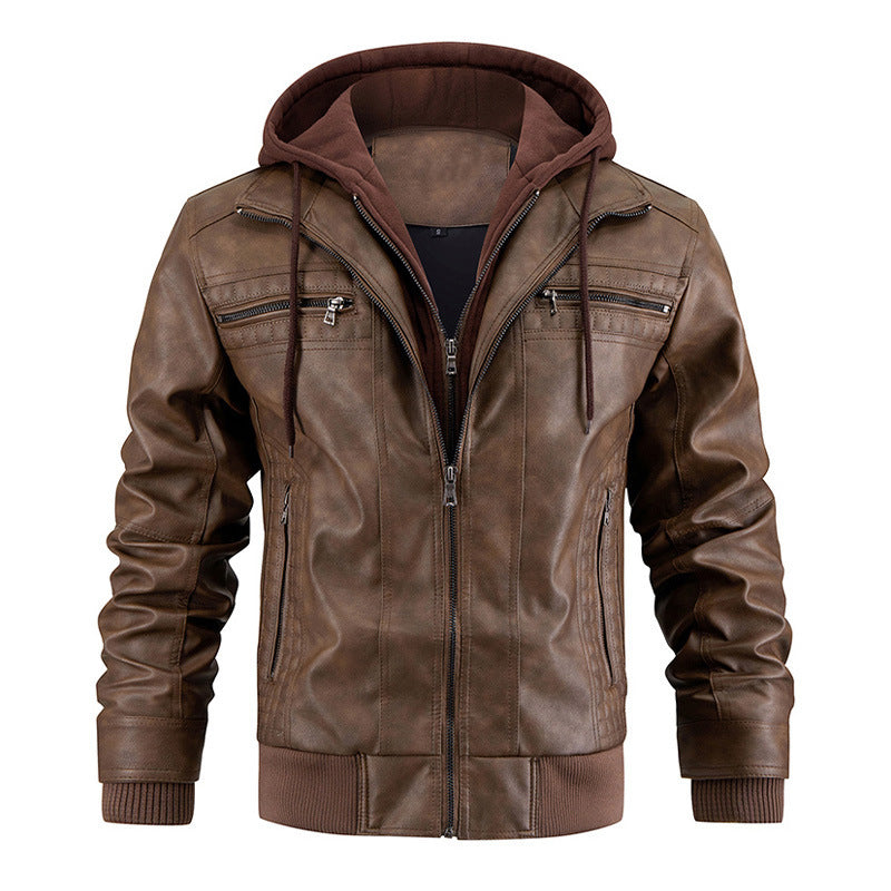 men’s PU leather jacket