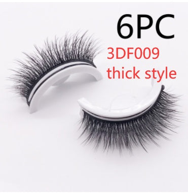 Reusable 3D Mink Lashes Natural False Eyelashes Self Adhesive
