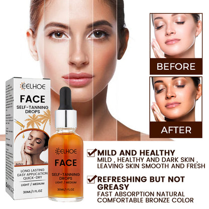 EELHOE Facial Tanning Essence For Achieving A Natural And Stylish Wheat Color - Opaline Glam Beauty